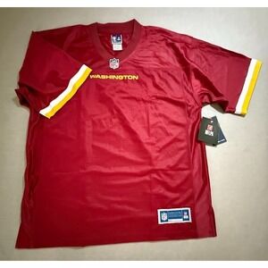 Washington Commanders Pro Line‎ NFL Jersey Mens Large Red Blank Short Sleeve.